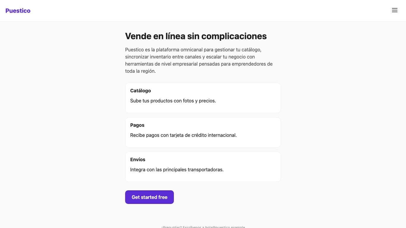 Pantalla de Camila Duarte en el paso 1 (/).